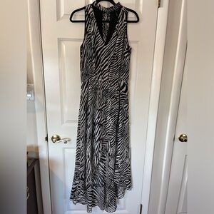 White House Black Market Animal Print Dress Size 8
